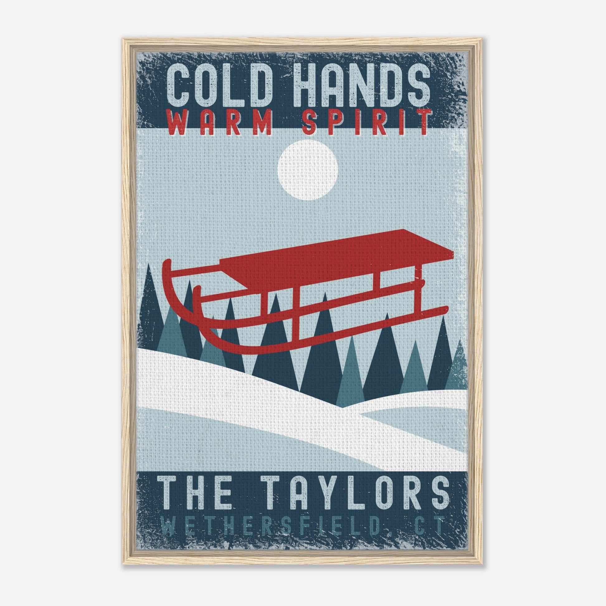 Cold Hands Warm Spirit Framed Canvas - Out of Office Outfitters - Print Material