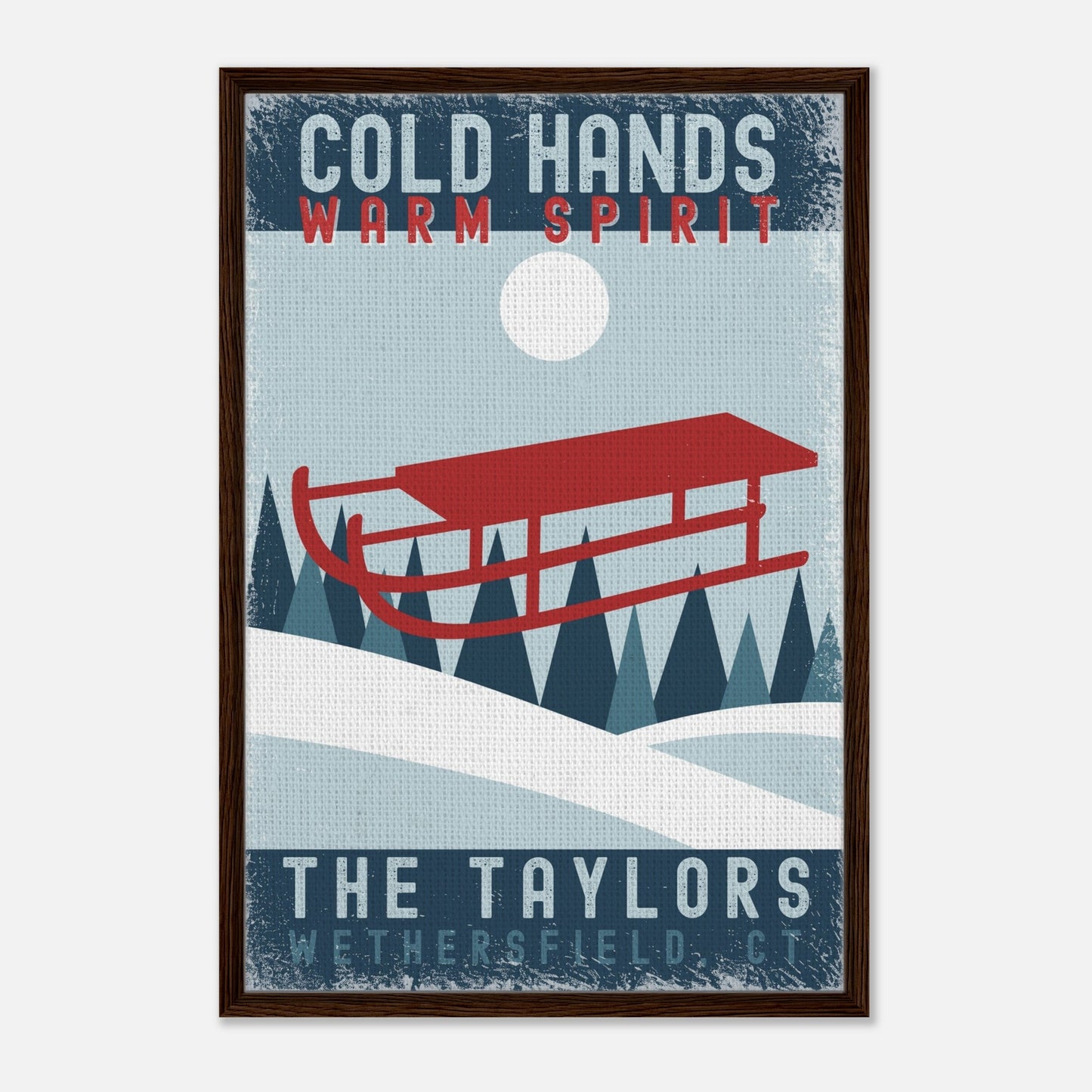 Cold Hands Warm Spirit Framed Canvas - Out of Office Outfitters - Print Material