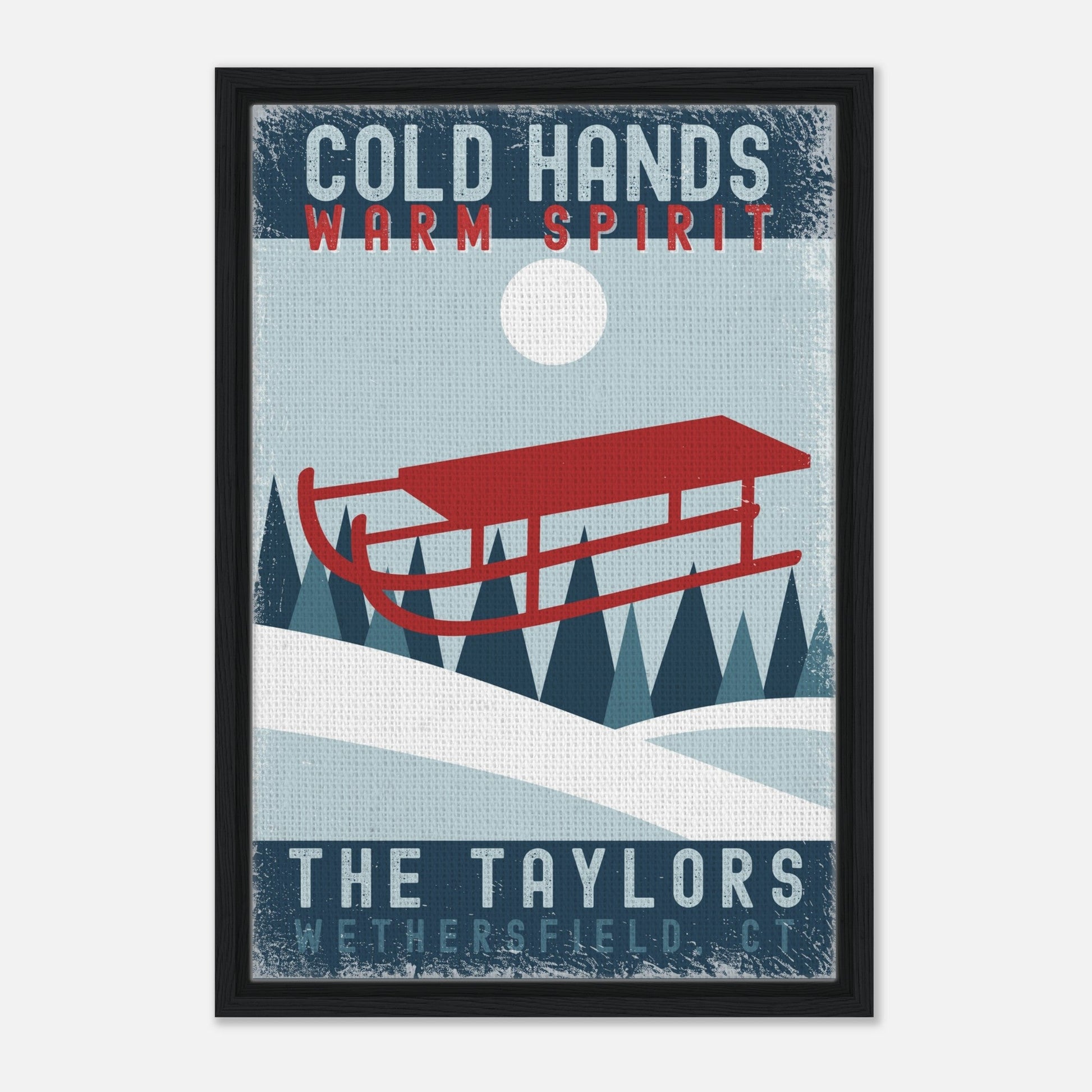 Cold Hands Warm Spirit Framed Canvas - Out of Office Outfitters - Print Material