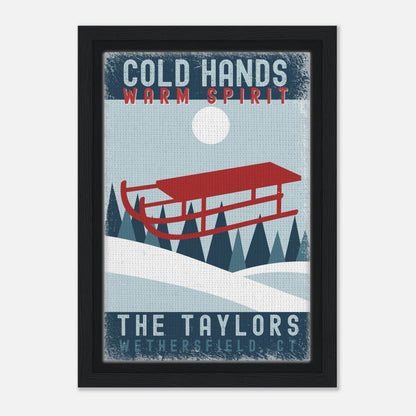 Cold Hands Warm Spirit Framed Canvas - Out of Office Outfitters - Print Material