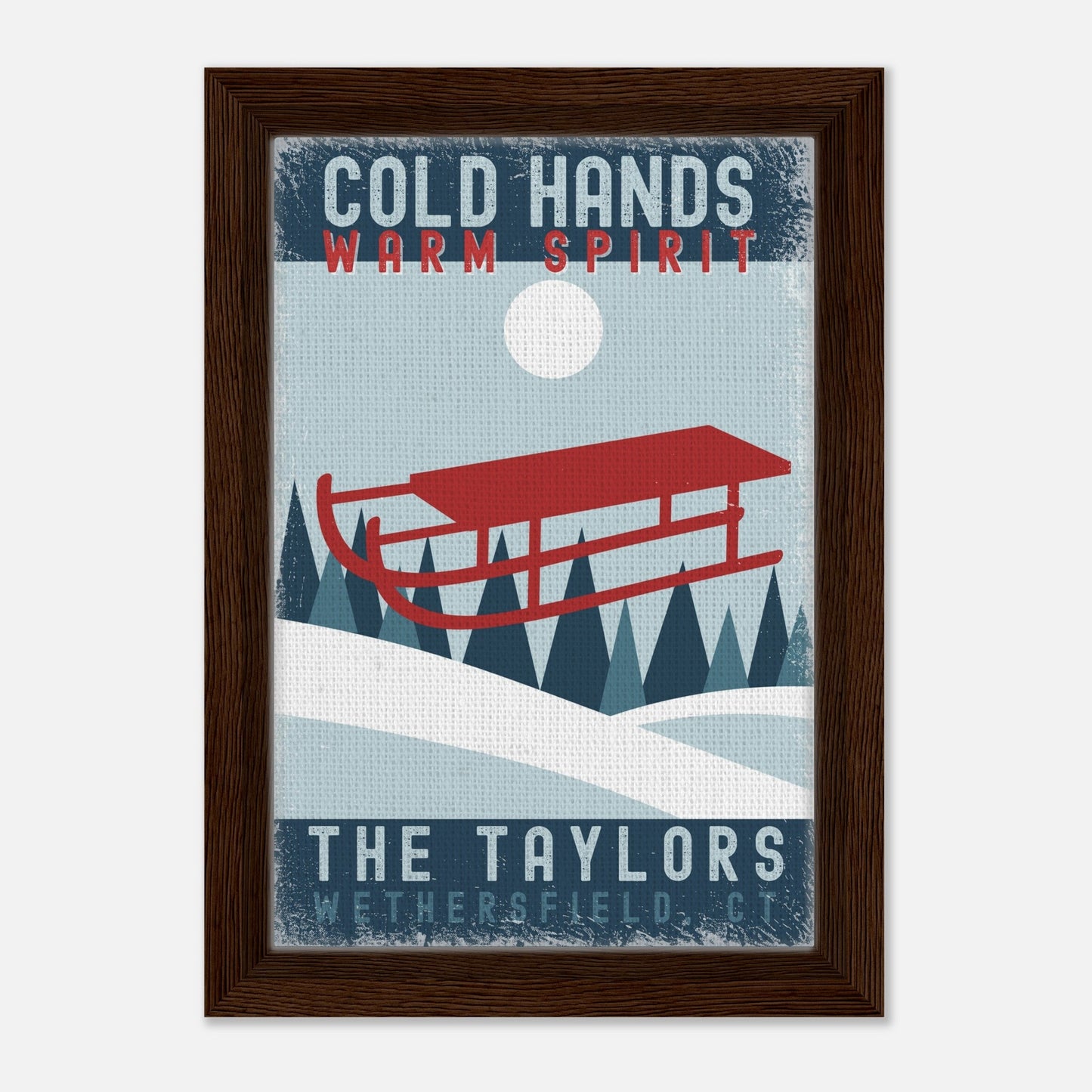 Cold Hands Warm Spirit Framed Canvas - Out of Office Outfitters - Print Material