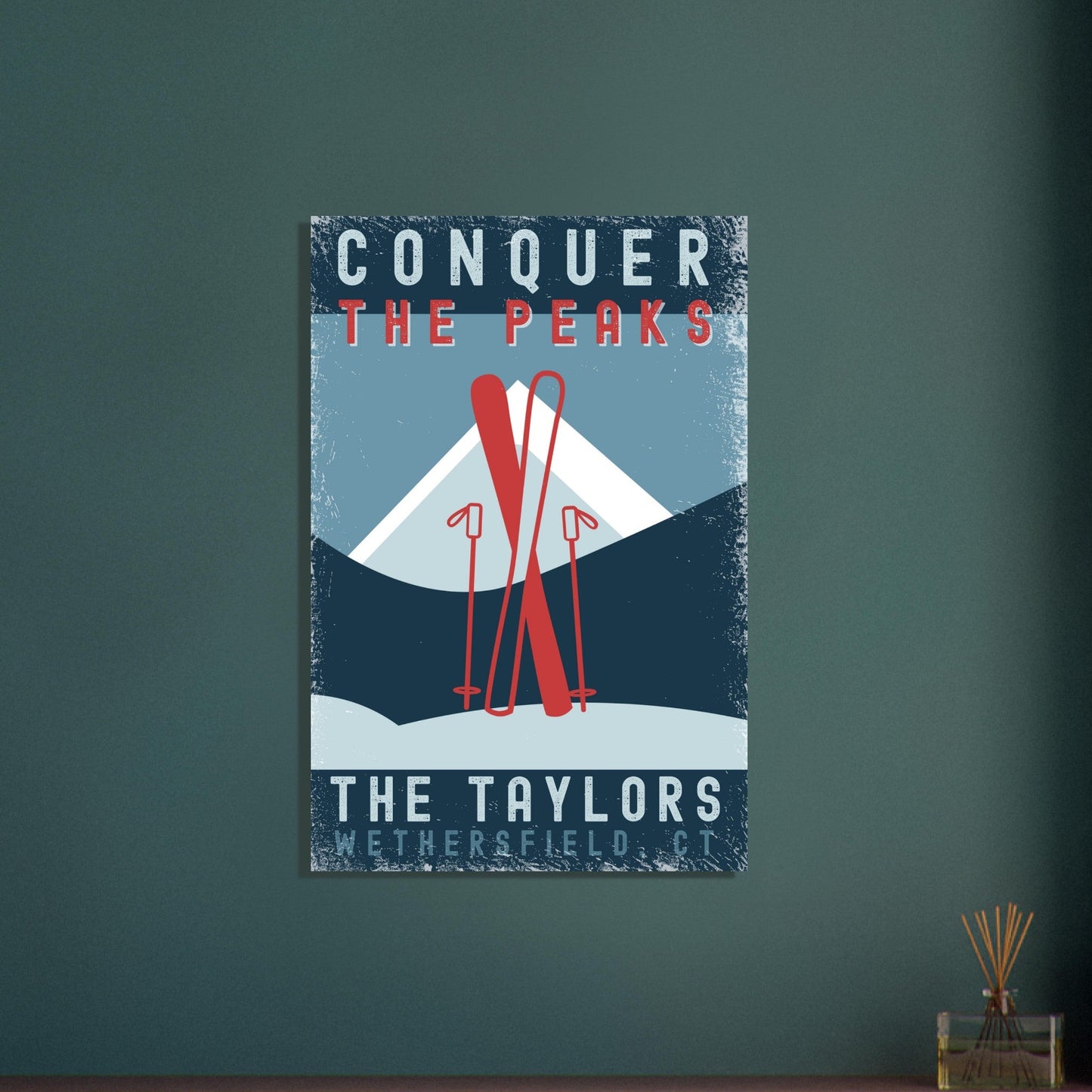 Conquer the Peaks Poster - Out of Office Outfitters - Print Material