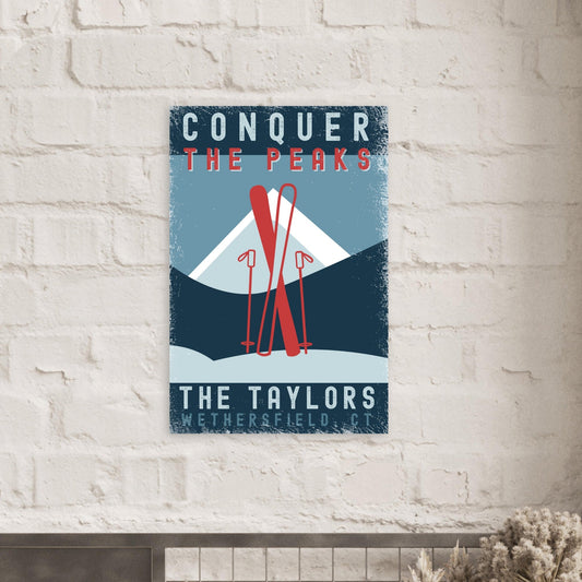 Conquer the Peaks Poster - Out of Office Outfitters - Print Material