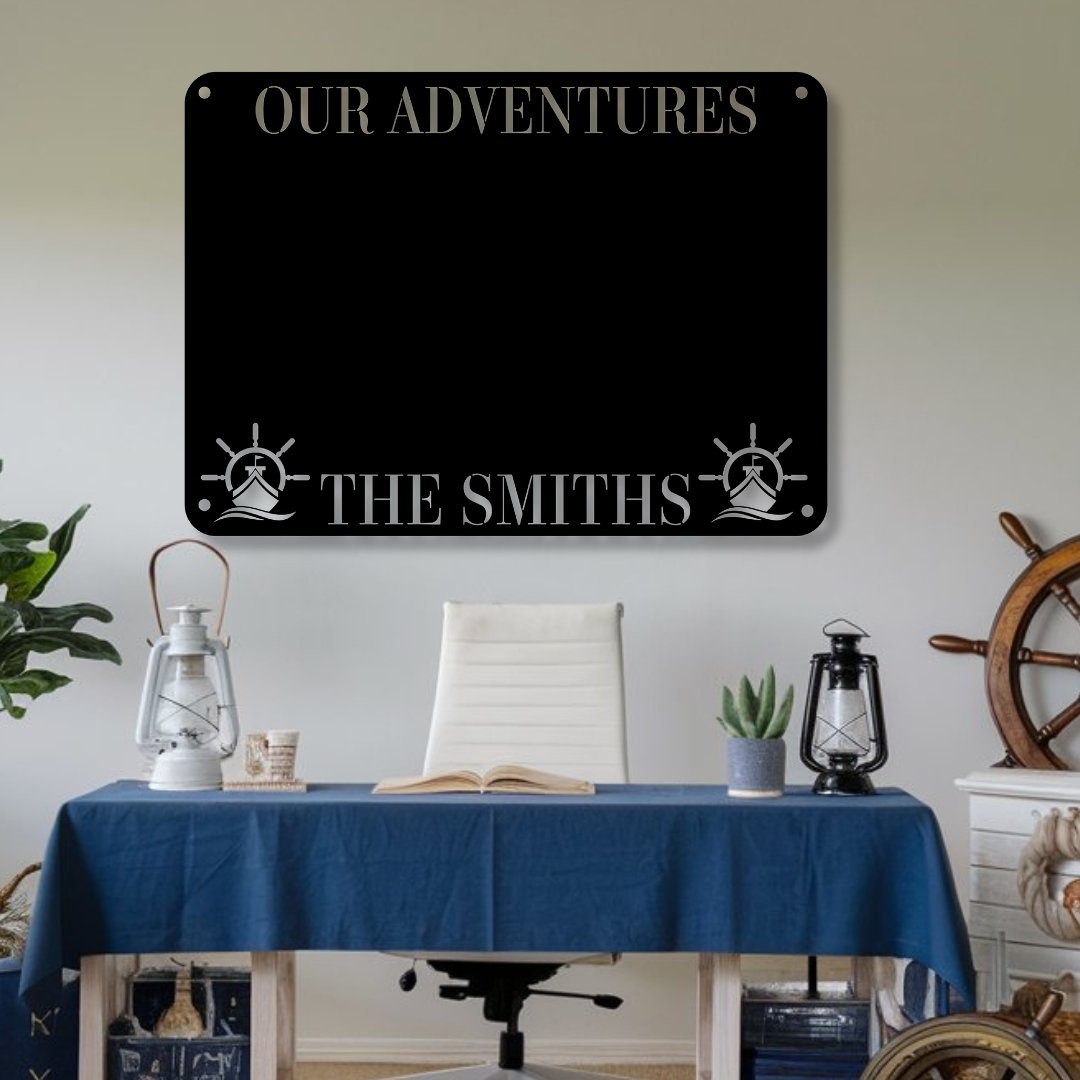 Cruise Adventures Magnet Board - Out of Office Outfitters - Die - Cut Sign