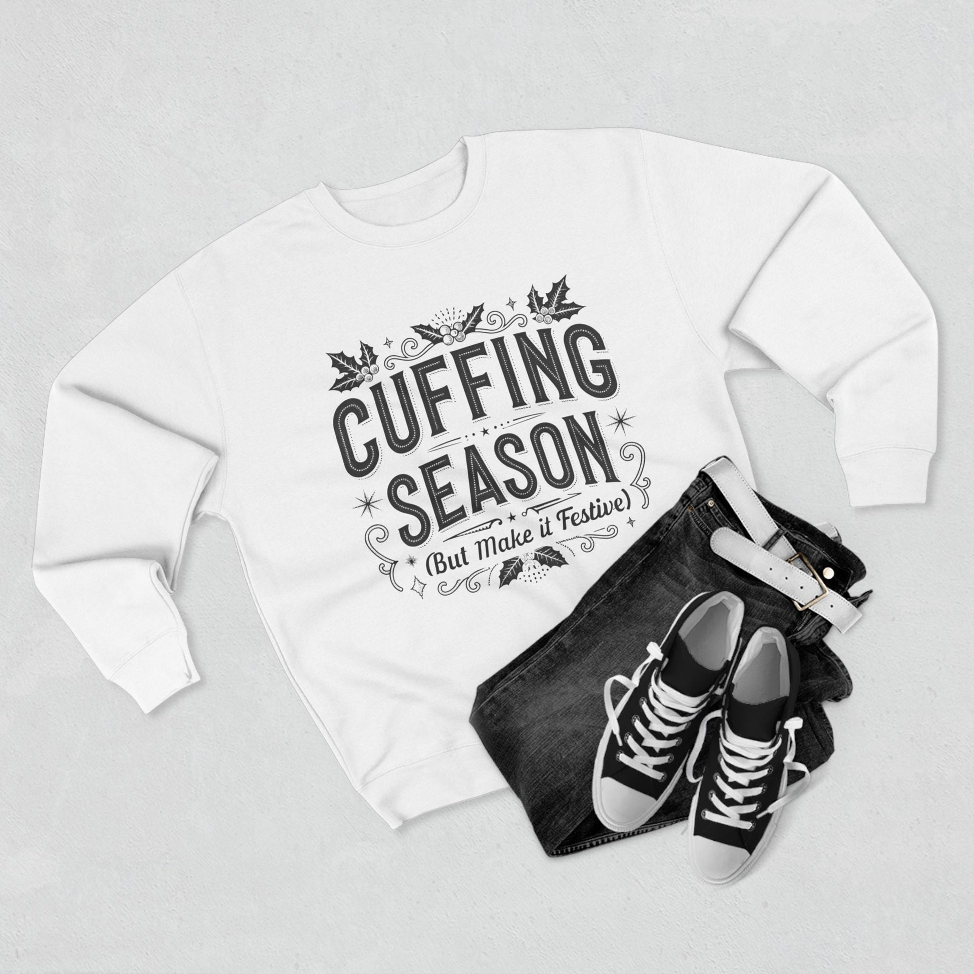 Cuffing Season Christmas Sweatshirt - Out of Office Outfitters - Sweatshirt