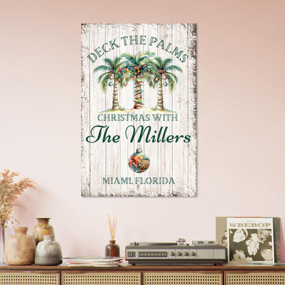 Deck the Palms Poster - Out of Office Outfitters - Print Material