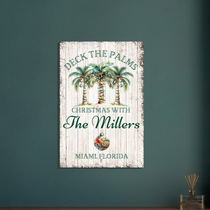 Deck the Palms Poster - Out of Office Outfitters - Print Material