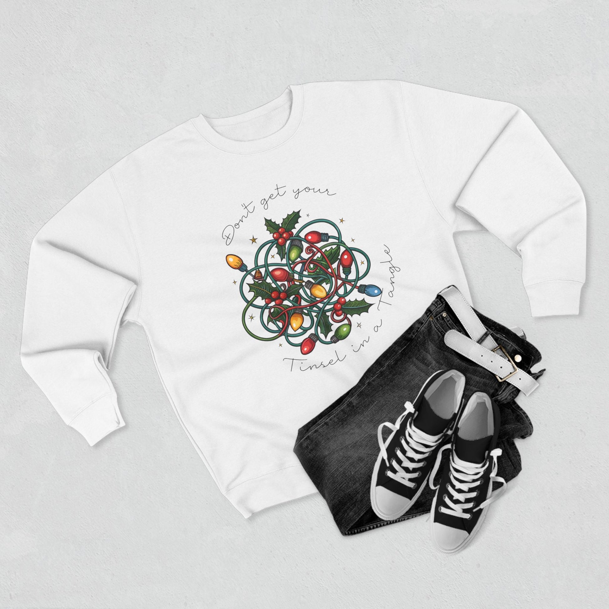 Don't Get Your Tinsel in a Tangle Christmas Sweatshirt - Out of Office Outfitters - Sweatshirt
