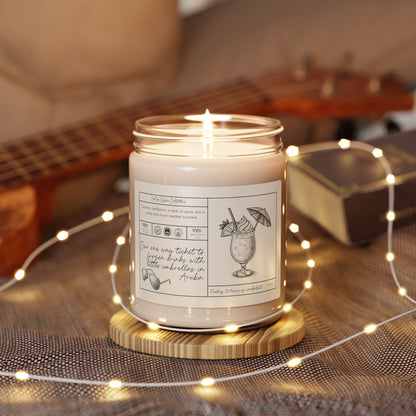 Dreaming of Frozen Drinks with Little Umbrellas Personalized Giftable Candle for Travelers - Out of Office Outfitters - Home Decor