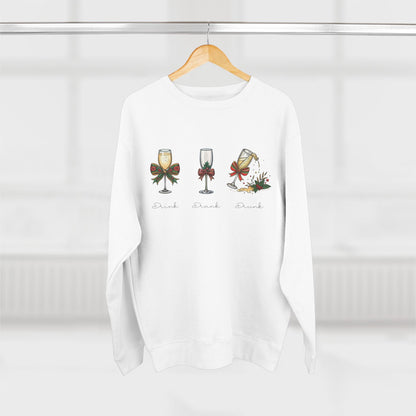 Drink Drank Drunk Christmas Sweatshirt - Out of Office Outfitters - Sweatshirt