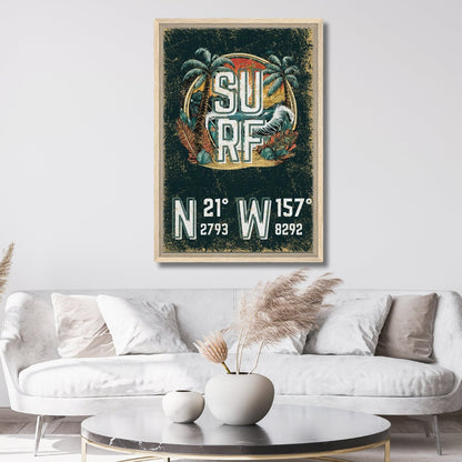 Favorite Surf Break Framed Canvas - Out of Office Outfitters - Print Material