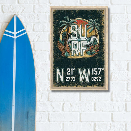 Favorite Surf Break Framed Canvas - Out of Office Outfitters - Print Material