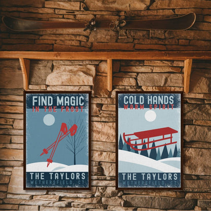 Find Magic in the Frost Framed Canvas - Out of Office Outfitters - Print Material