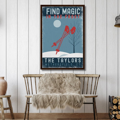 Find Magic in the Frost Framed Canvas - Out of Office Outfitters - Print Material