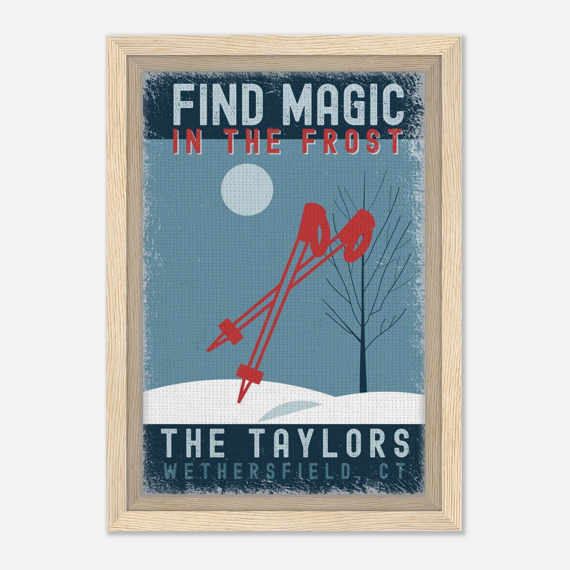 Find Magic in the Frost Framed Canvas - Out of Office Outfitters - Print Material