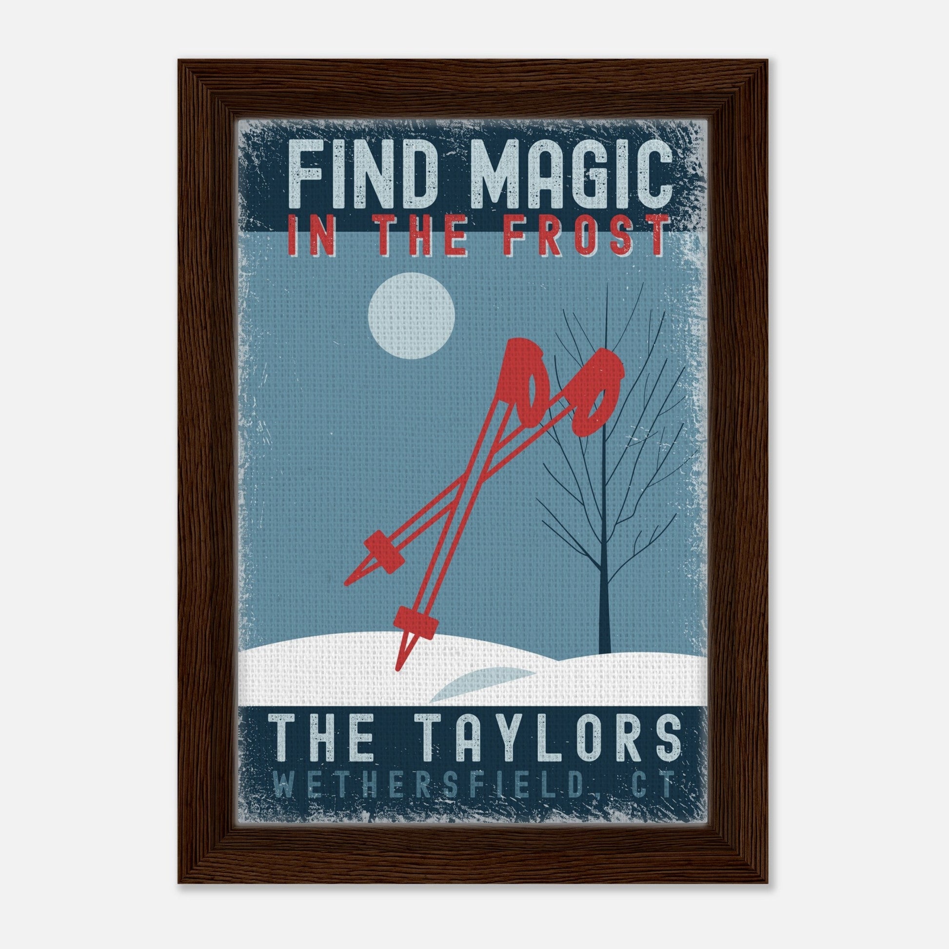 Find Magic in the Frost Framed Canvas - Out of Office Outfitters - Print Material