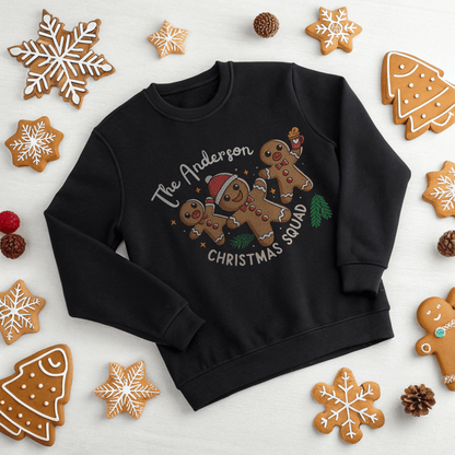 Gingerbread Squad Christmas Sweatshirt - Out of Office Outfitters - Sweatshirt