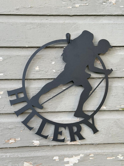 Go for a Hike Metal Sign (Personalize Me!) - Out of Office Outfitters - Die - Cut Sign