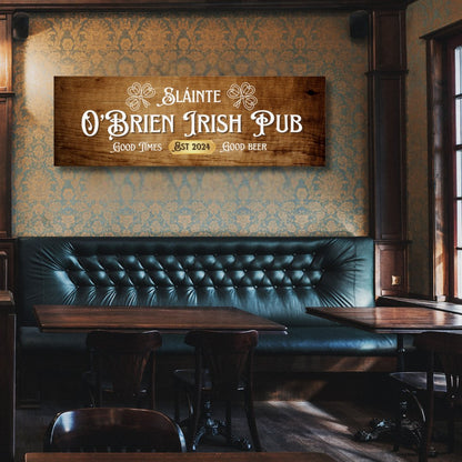 Good Times Irish Pub Sign Canvas - Out of Office Outfitters - Print Material