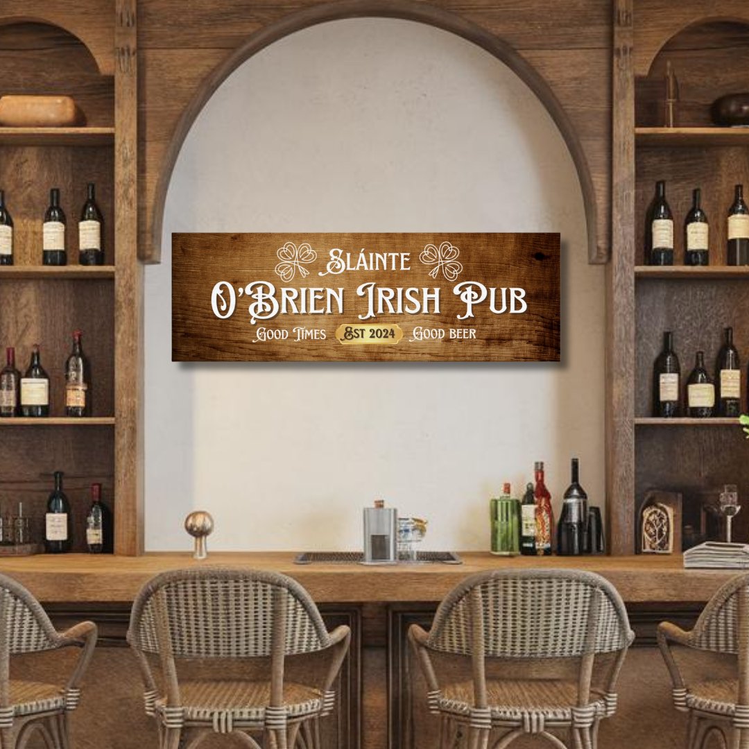 Good Times Irish Pub Sign Canvas - Out of Office Outfitters - Print Material