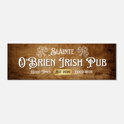 Good Times Irish Pub Sign Canvas - Out of Office Outfitters - Print Material