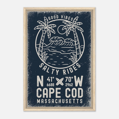 Good Vibes Salty Rides Framed Canvas - Out of Office Outfitters - Print Material