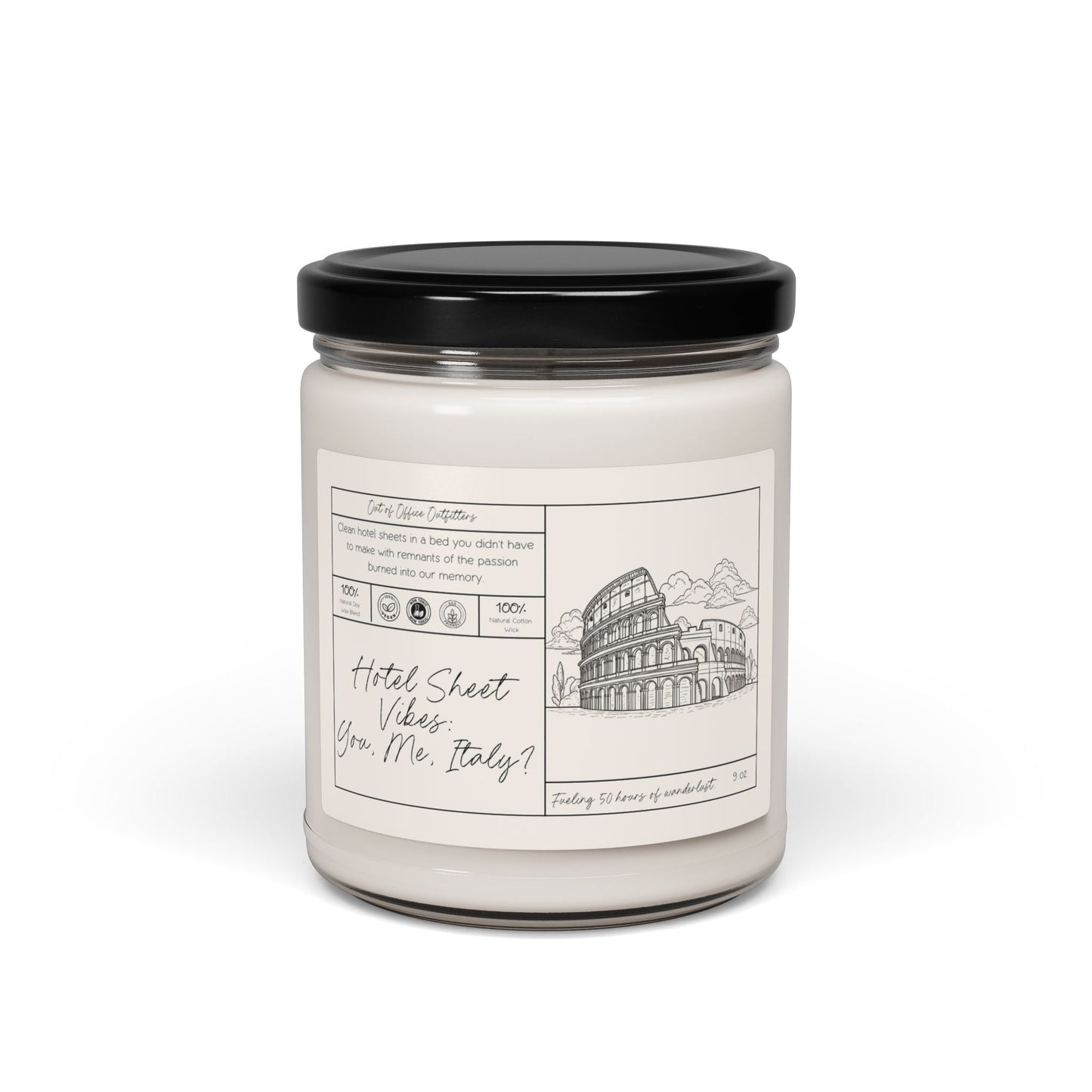 Hotel Sheets Vibes Personalized Giftable Candle for Travelers - Out of Office Outfitters - Home Decor
