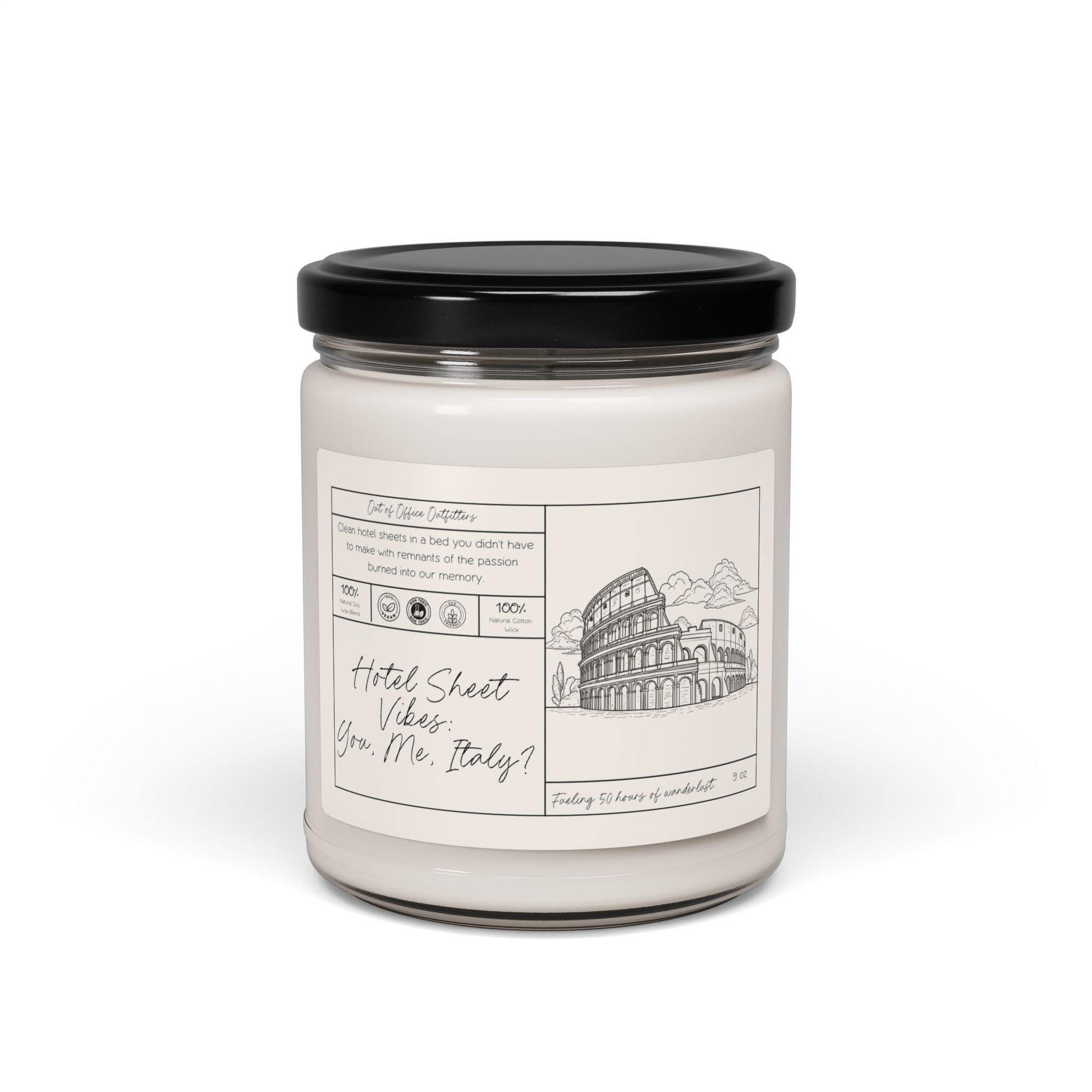 Hotel Sheets Vibes Personalized Giftable Candle for Travelers - Out of Office Outfitters - Home Decor