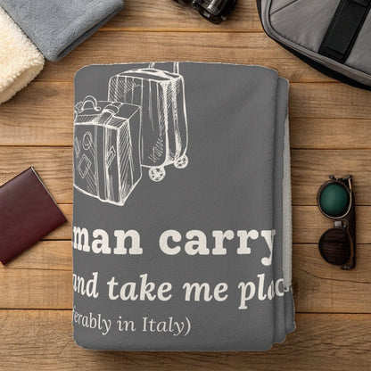 Human Carry On Blanket - Warm Sherpa Travel Throw - Out of Office Outfitters - Home Decor