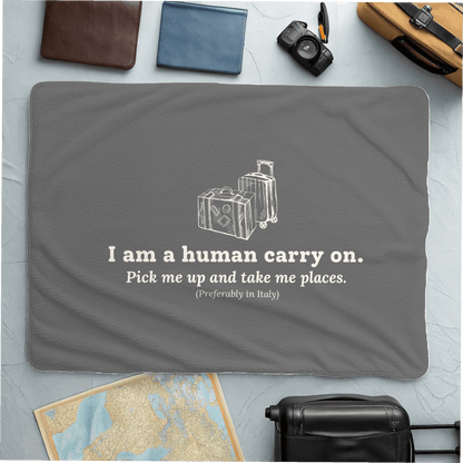Human Carry On Blanket - Warm Sherpa Travel Throw - Out of Office Outfitters - Home Decor