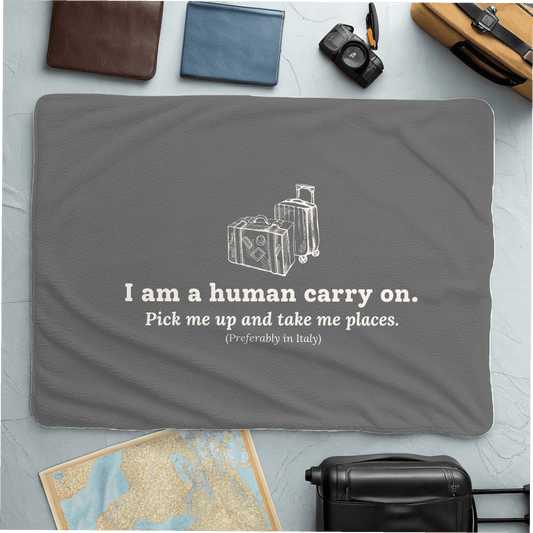 Human Carry On Blanket - Warm Sherpa Travel Throw - Out of Office Outfitters - Home Decor