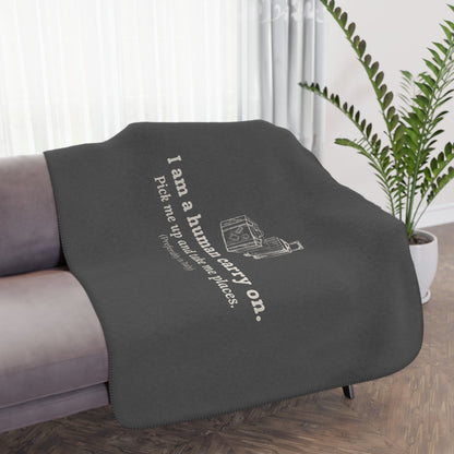 Human Carry On Blanket - Warm Sherpa Travel Throw - Out of Office Outfitters - Home Decor