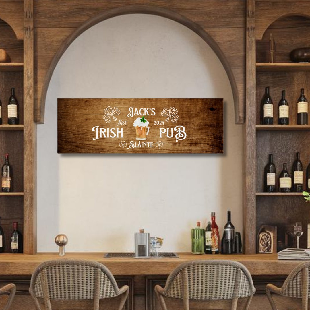 Irish Pub Sign Canvas - Out of Office Outfitters - Print Material