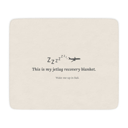 Jetlag Recovery Blanket - Warm Sherpa Travel Throw - Out of Office Outfitters - Home Decor