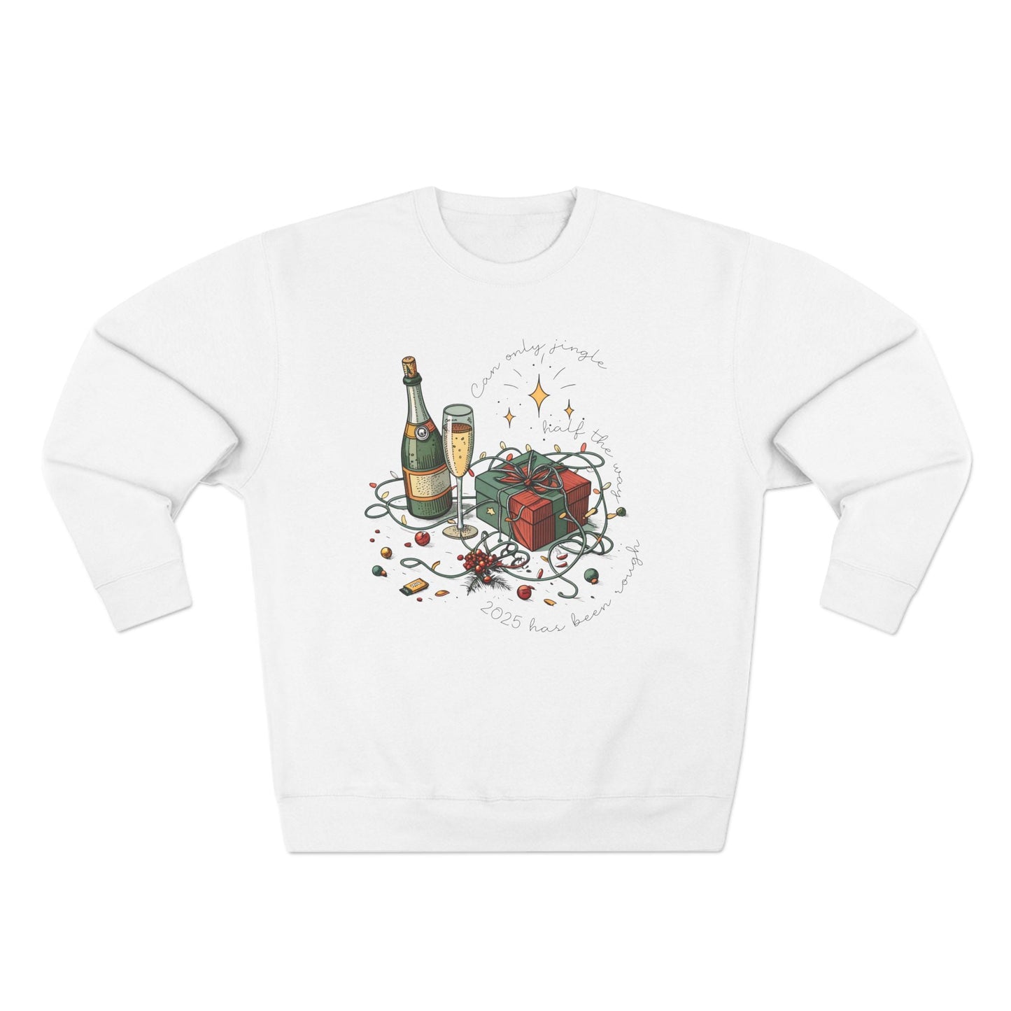 Jingle Half the Way Christmas Sweatshirt - Out of Office Outfitters - Sweatshirt