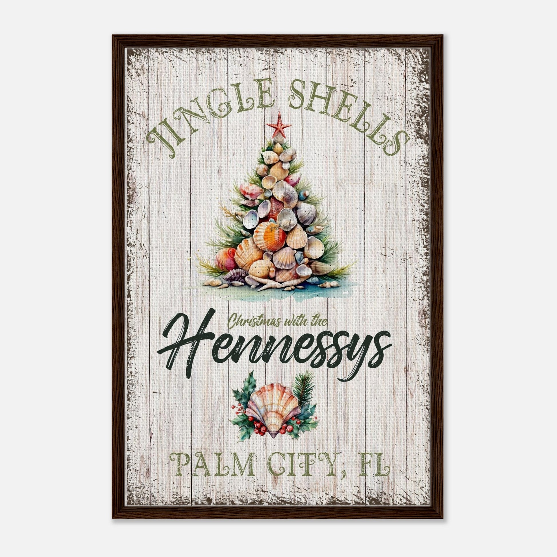 Jingle Shells Christmas Canvas - Out of Office Outfitters - Print Material