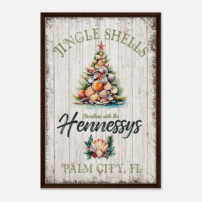 Jingle Shells Christmas Canvas - Out of Office Outfitters - Print Material