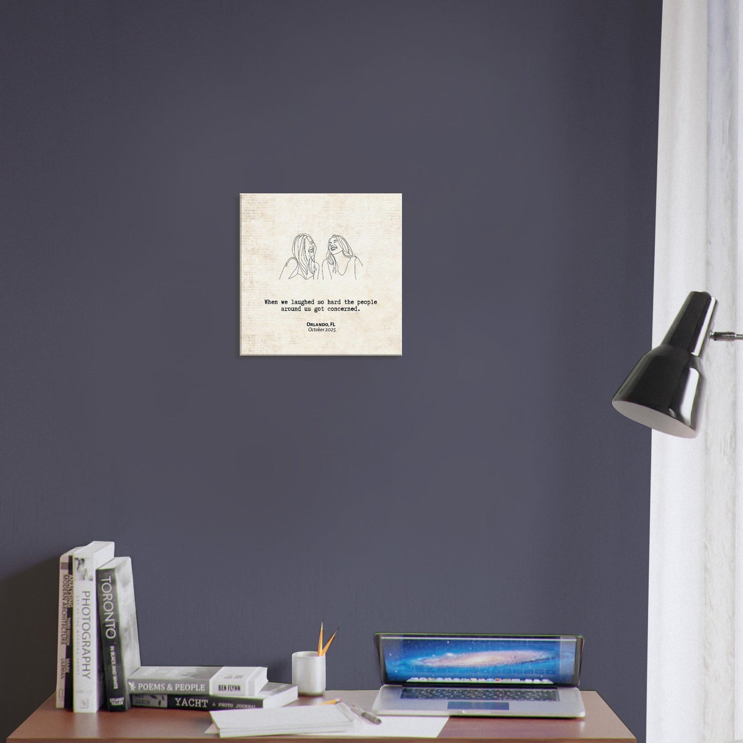 "Laughed So Hard People Got Concerned" - Personalized Travel Micro Memory Canvas - Out of Office Outfitters - 