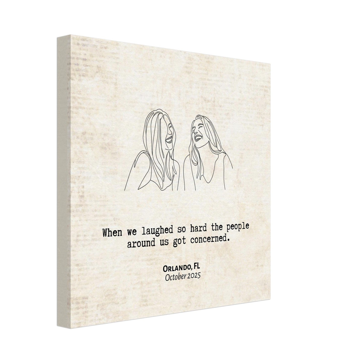 "Laughed So Hard People Got Concerned" - Personalized Travel Micro Memory Canvas - Out of Office Outfitters - 