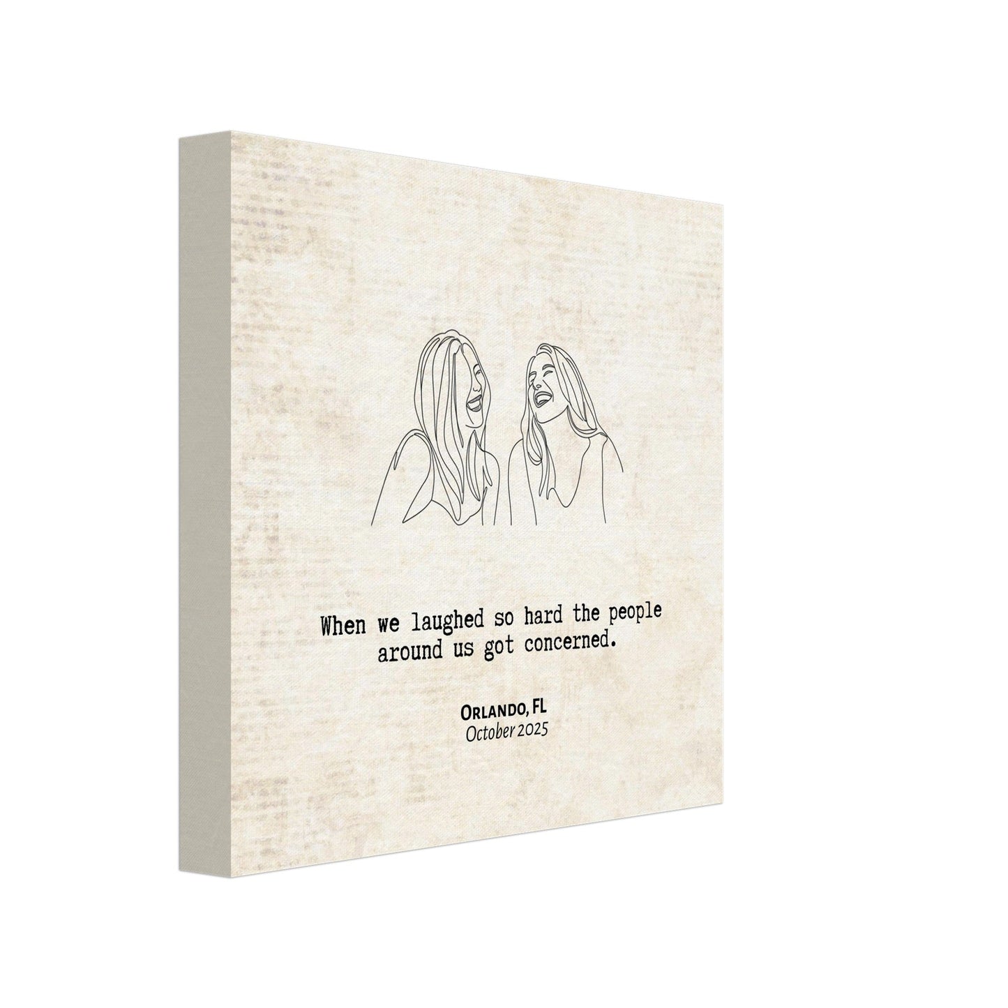 "Laughed So Hard People Got Concerned" - Personalized Travel Micro Memory Canvas - Out of Office Outfitters - 