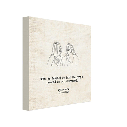 "Laughed So Hard People Got Concerned" - Personalized Travel Micro Memory Canvas - Out of Office Outfitters - 