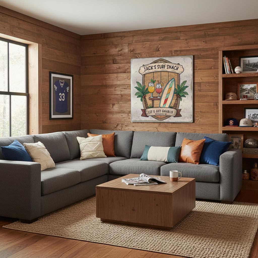 Let's Get Gnarly Brushed Aluminum Bar Sign - Out of Office Outfitters - Print Material