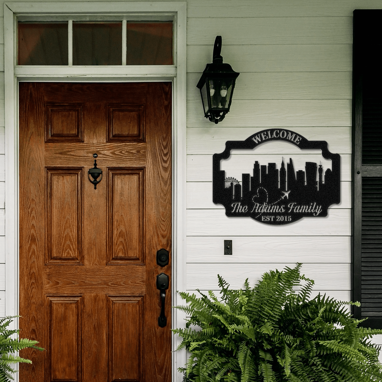 London Skyline Welcome Sign - Out of Office Outfitters - Die - Cut Sign