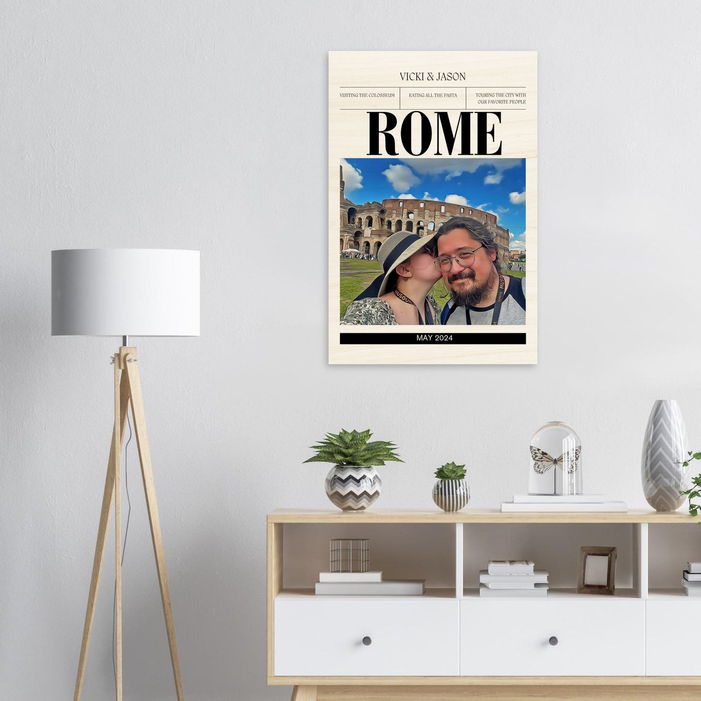 Magazine Style Travel Memory Wood Print - Out of Office Outfitters - Print Material