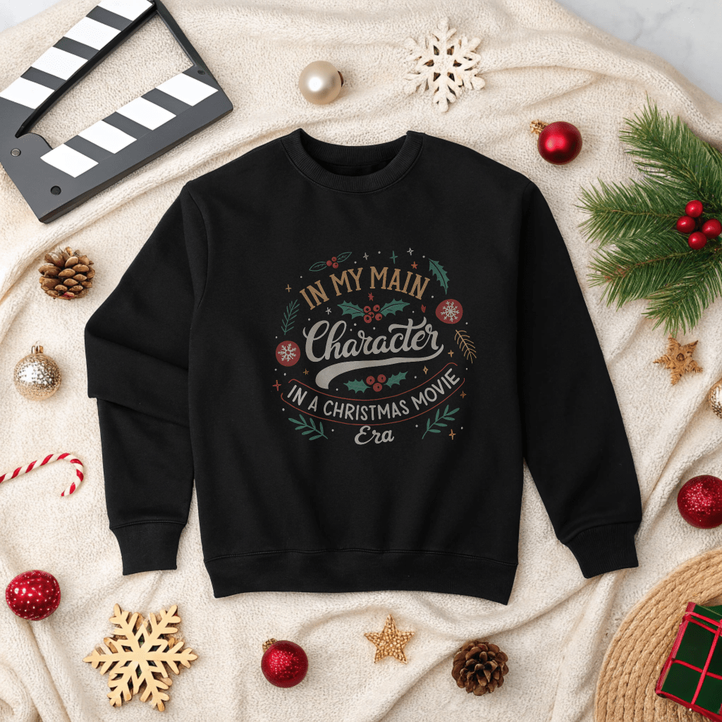 Main Character Era Christmas Sweatshirt - Out of Office Outfitters - Sweatshirt