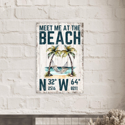 Meet Me at the Beach Poster - Out of Office Outfitters - Print Material