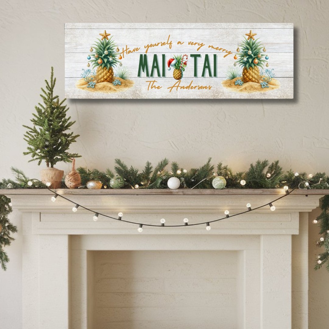 Merry Mai Tai Canvas - Out of Office Outfitters - Print Material