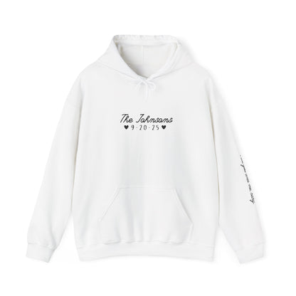 Mixed Tape Personalized Wedding Hoodie - Out of Office Outfitters - Hoodie