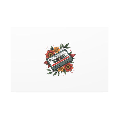 Mixed Tape Wedding Guestbook Canvas - Out of Office Outfitters - Canvas