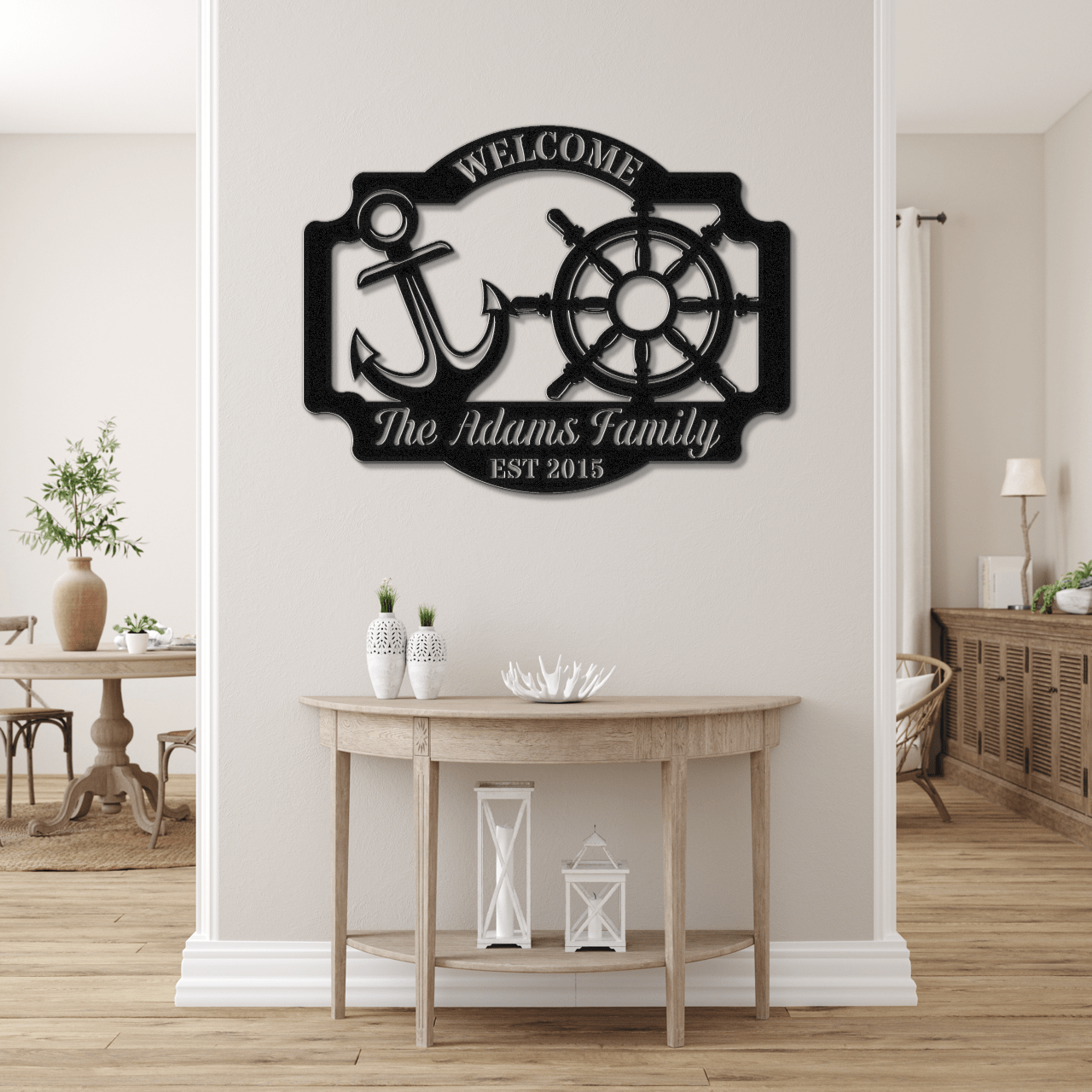 Nautical Welcome Sign - Out of Office Outfitters - Die - Cut Sign